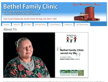 Tablet Screenshot of bethelclinic.org